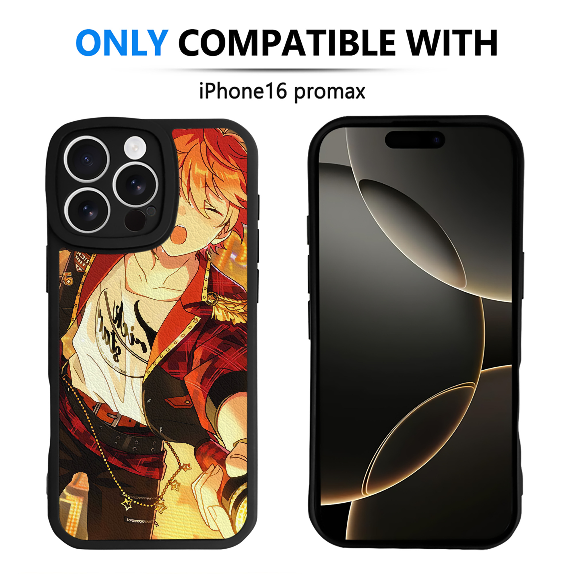 （画像用） あんさんぶるスターズ! Ensemble Stars 【iPhone 16シリーズ対応】シリコンスマホケース（レザー調） 材質：シリコン